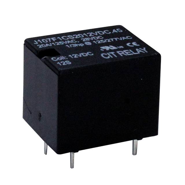 J107F1CS2012VDC.45 CIT Relay and Switch  Power Relays Over 2 Amps